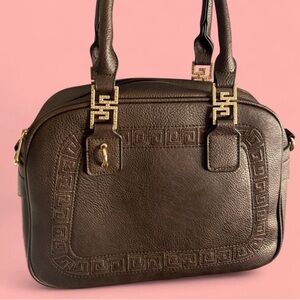 Montanawest Classic Brown Women's Tote Bag with Gold Hardware